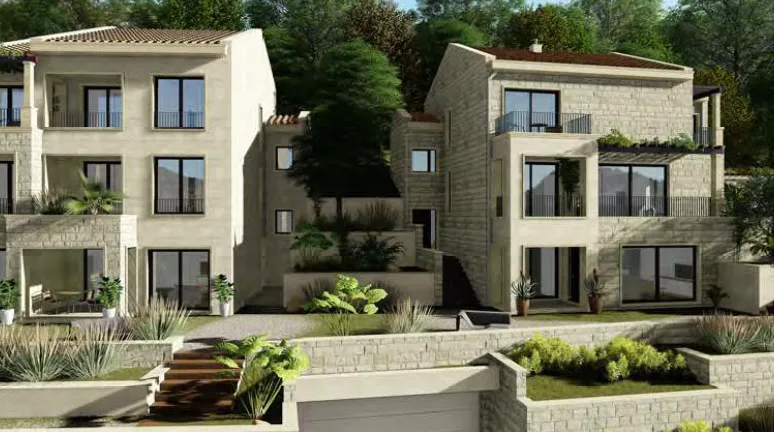 Plot 1737m2 with a ready-made project and sea views